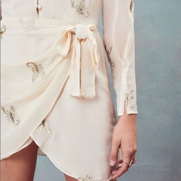 FOR LOVE & LEMONS SCORPION DRESS FREE PEOPLE REVOLVE STONE COLD FOX PLANET BLUE - Picture 10 of 14